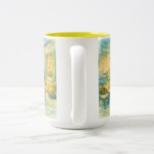 Whispers of Sage  Vintage Sealife   Two-Tone Coffee Mug