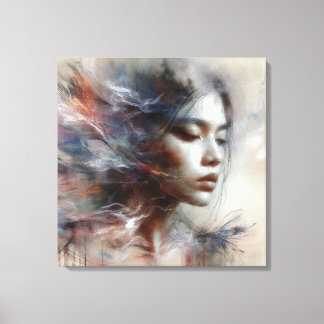 Whispers of Serenity: A Vision of Grace Canvas Print