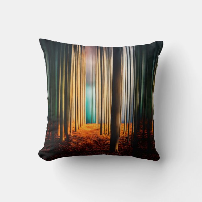 Whispers of Serenity: Abstract Silence  Throw Pillow (Front)