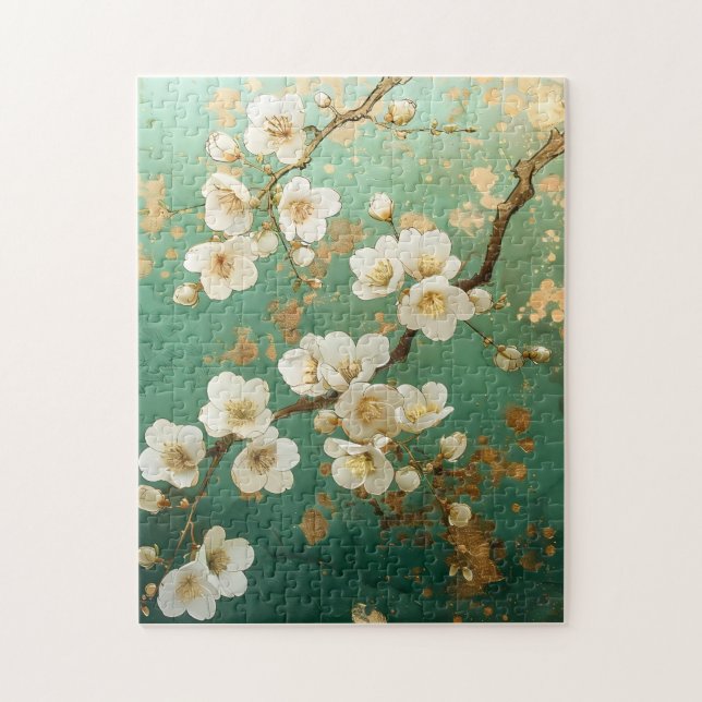 Whispers of Spring –Pear Blossom Puzzle (Vertical)