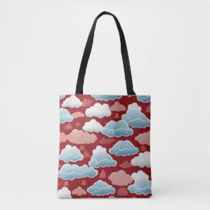 Whispers of the Heavens: A Chinese Cloud Pattern Tote Bag