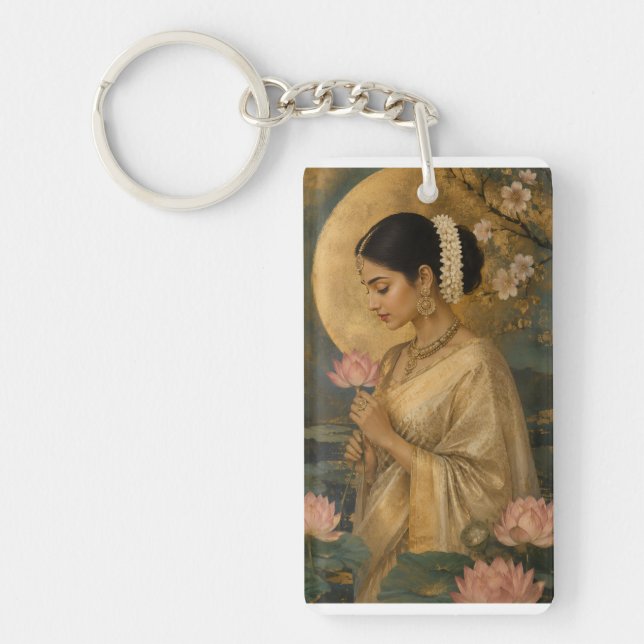 Whispers of the Lotus Keychain (Front)