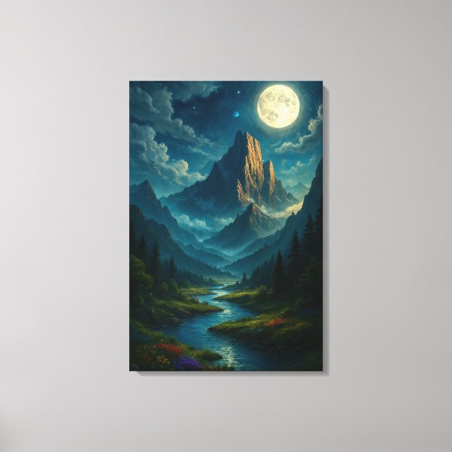 Whispers of the Moonlight Vale Canvas Print (Front)