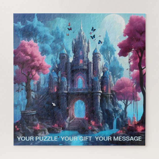 Whispers of the Moonlit Castle Jigsaw Puzzle (Vertical)