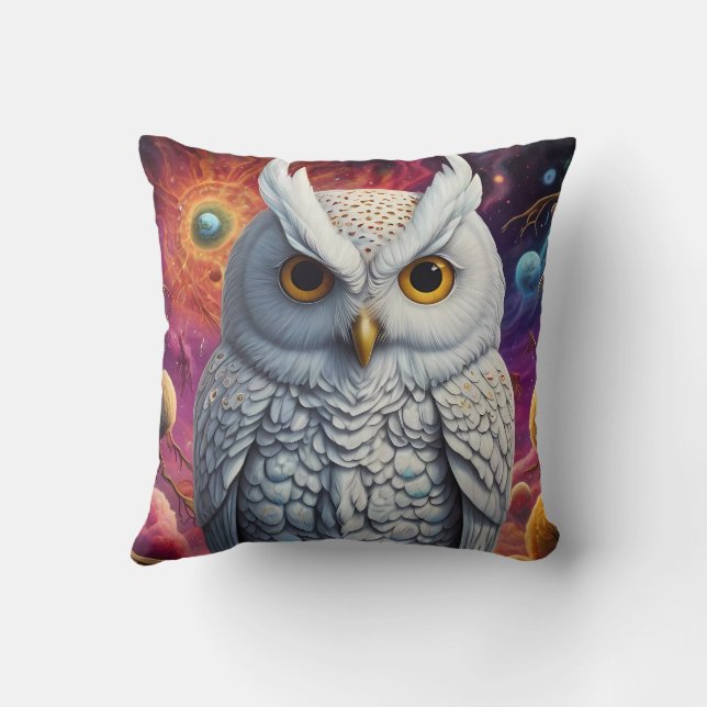 Whispers of the Night Throw Pillow (Back)