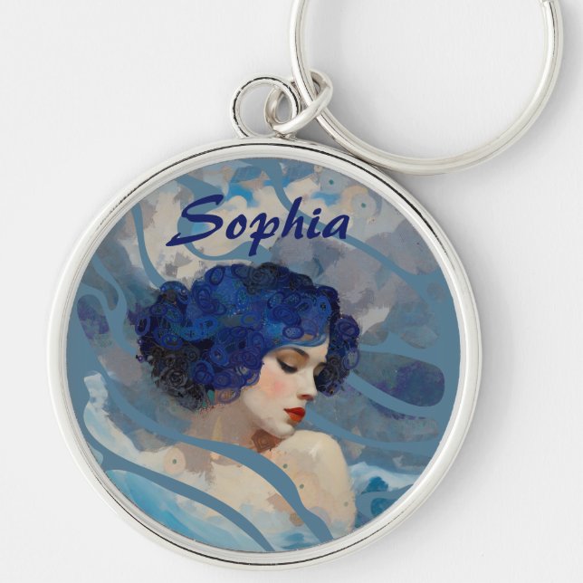 Whispers of the Ocean Goddess Keychain (Front)
