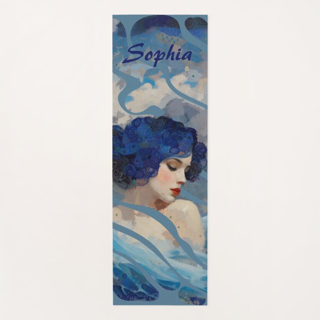 Whispers of the Ocean Goddess Yoga Mat (Front)