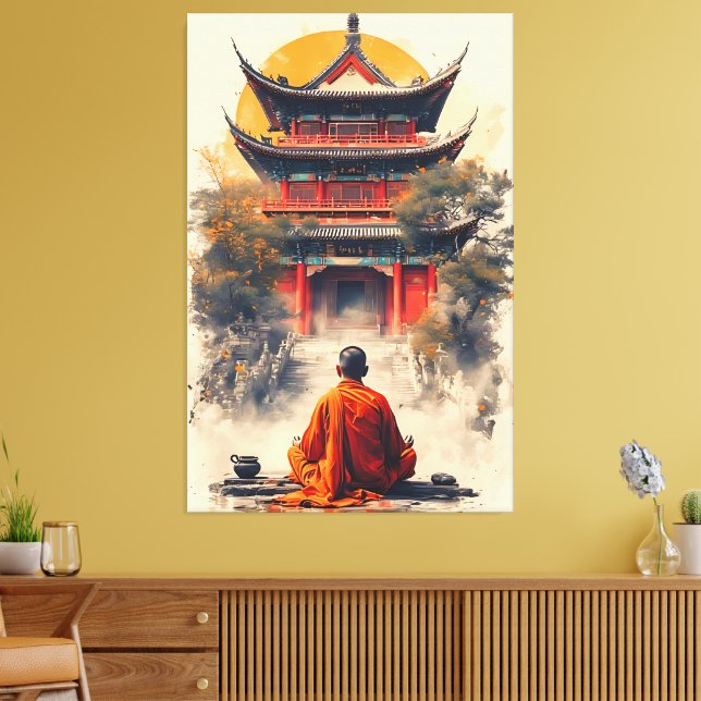 Whispers of the Pagoda Canvas Print (Insitu(LivingRoom))