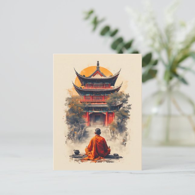 Whispers of the Pagoda Postcard (Standing Front)