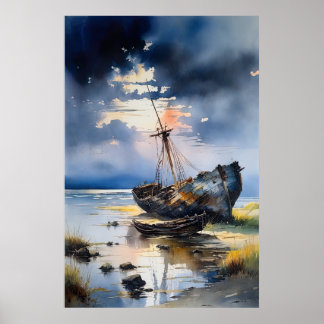 Whispers of the Past, Wrecked Ship Poster