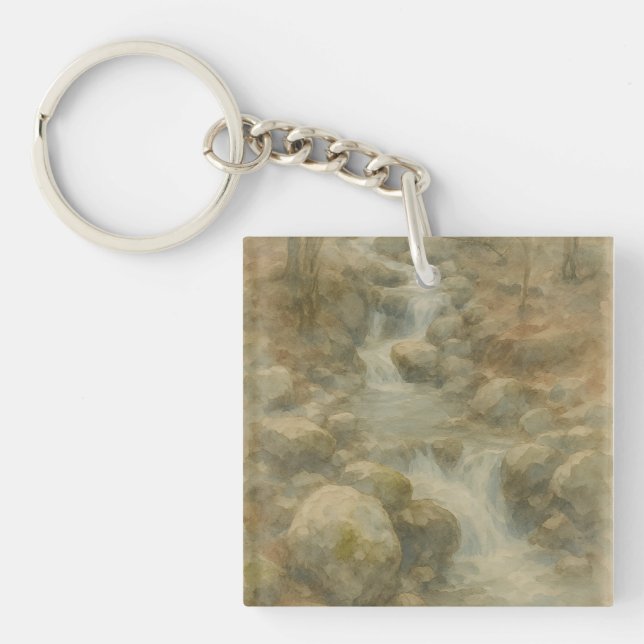 Whispers of the Stream Keychain (Front)