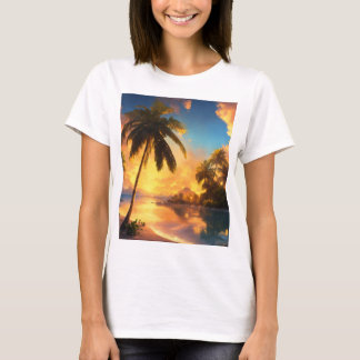Whispers of the Tides: A Coastal Dreamscape T-Shirt