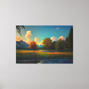 Whispers of the Wild Meadow Plaque Canvas Print