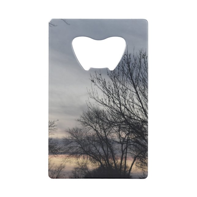 Whispers of Winter Credit Card Bottle Opener (Front)