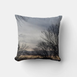 Whispers of Winter Throw Pillow