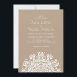 Whispers Swan Birds Lotus Flowers Mandala Wedding Invitation<br><div class="desc">Beautiful invitations and stationery for special occasions and festivals are available in both physical and digital formats. We can extend any design into matching items such as RSVP cards,  labels,  envelopes,  and more. Customization is available upon request. Looking forward to hearing from you!</div>