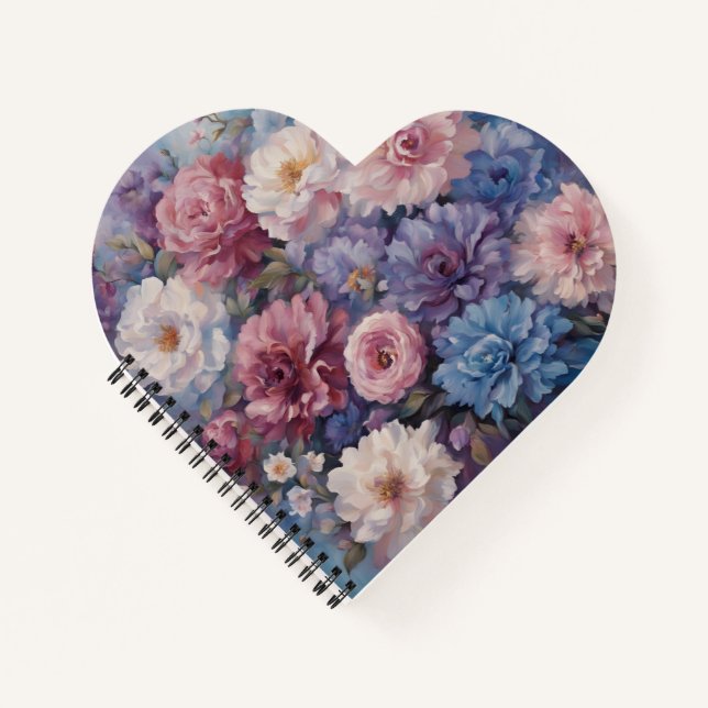 Whispy wildflower design notebook (Front)