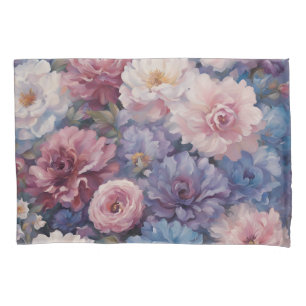 Whispy wildflower design pillowcase