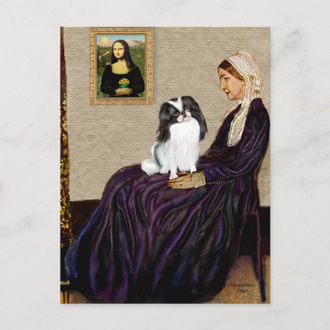 Whisters Mother - Japanese Chin 1 Postcard (Front)