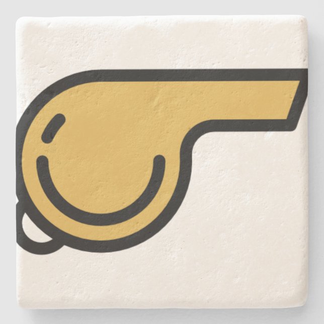 whistle stone coaster (Front)