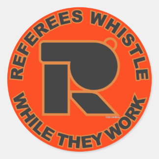 Whistle While You Work Classic Round Sticker