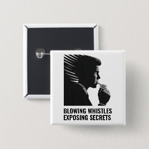 Whistleblower 2 Inch Square Button