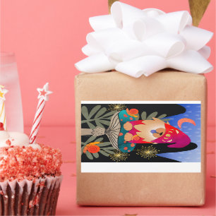 WHISTLEBRITCHES chow  large rectangle stickers