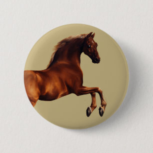 Whistlejacket horse by George Stubbs 2 Inch Round Button