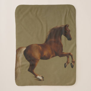 Whistlejacket the Horse (by George Stubbs) Sherpa Blanket