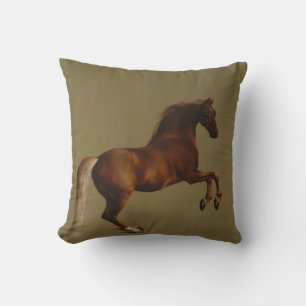 Whistlejacket the Horse (by George Stubbs) Throw Pillow