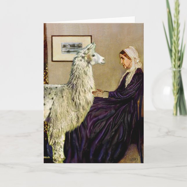 Whistler's Mother's Llama Card (Front)