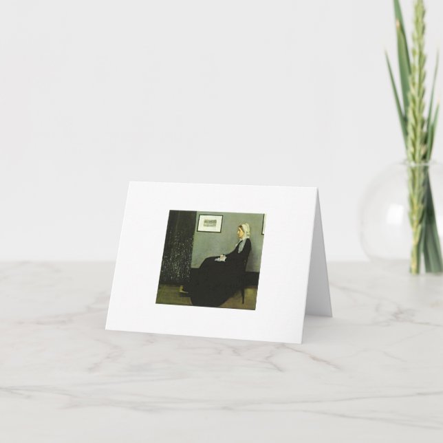 Whistler Arrangement in Grey and Black Note Card (Front)