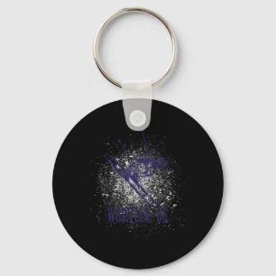 Whistler Bc Canada Downhill Ski Village Retro Desi Keychain