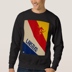 Whistler BC Canada Mountain with Canadian snowboar Sweatshirt
