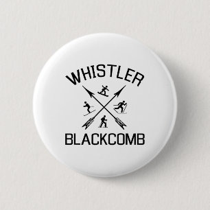 Whistler Blackcomb T Shirt Snowboarding Gift T Shi 2 Inch Round Button