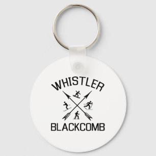 Whistler Blackcomb T Shirt Snowboarding Gift T Shi Keychain