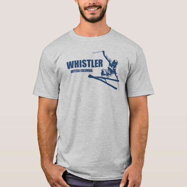 Whistler British Columbia Skier T-Shirt (Front)