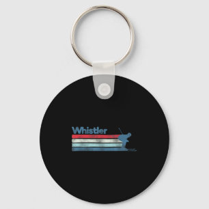 Whistler Canada Retro Ski Keychain