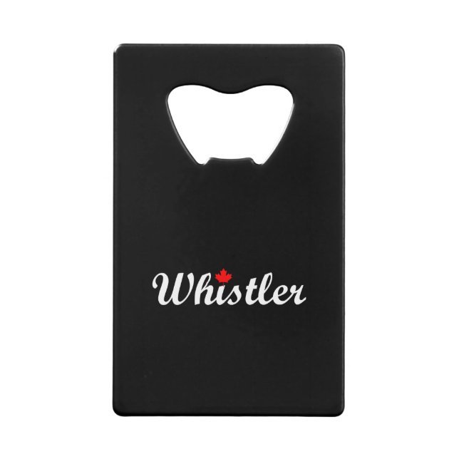Whistler Canada Script Texte Maple Leaf Dark (Devant)