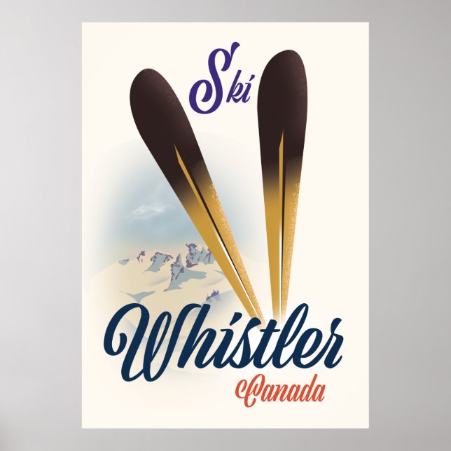Whistler Canada ski poster (Front)