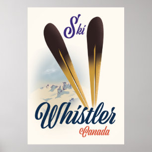 Whistler Canada ski poster