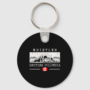 Whistler Mountain Canada Ski Resort Skiing British Keychain