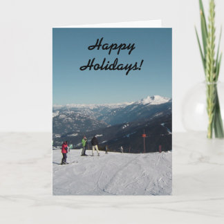 Whistler Mountain Scene Holiday Card