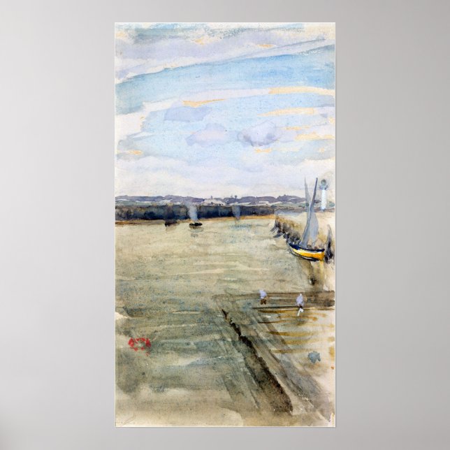 Whistler - Scene On The Mersey Poster (Front)