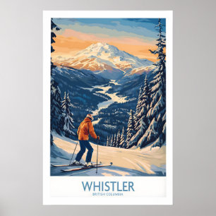 Whistler Ski Print - British Columbia 1
