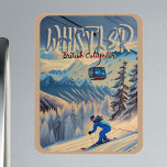 Whistler Vancouver British Columbia Canada 1950s Magnet<br><div class="desc">Whistler British Columbia Canada. This Vintage design makes a great Christmas or Birthday gift for fans of Canadian towns.  The retro vintage design is a perfect gift for camping,  and nature lovers.</div>