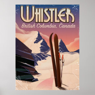 Whistler, Vancouver, Colombie-Britannique Affiche 
