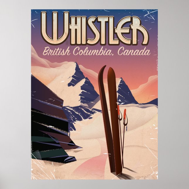 Whistler, Vancouver, Colombie-Britannique Affiche  (Devant)