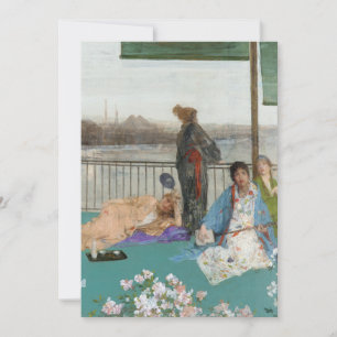Whistler - Variations in Flesh Colour and Green Thank You Card
