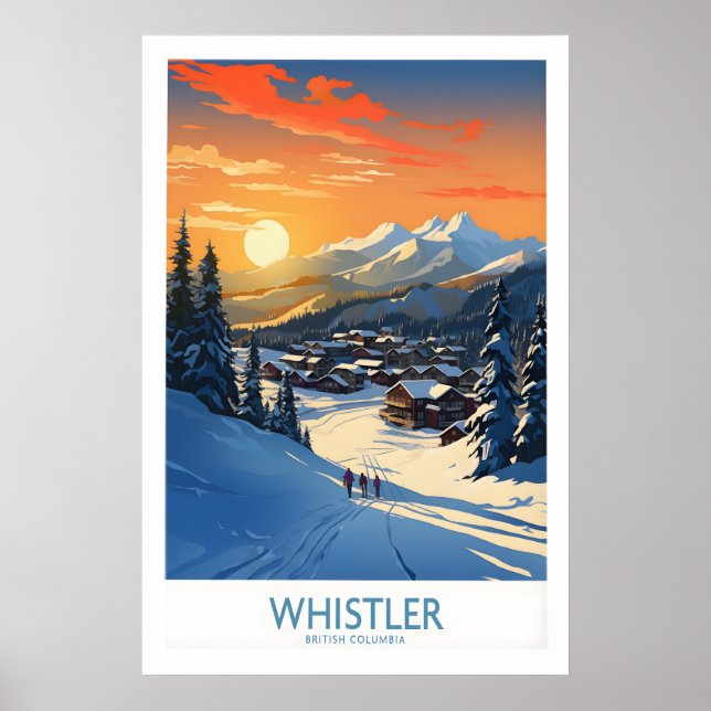 Whistler Wall Art Ski Poster 1 (Front)